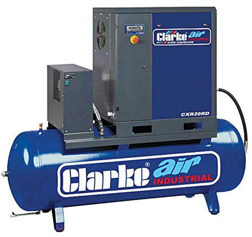 Clarke CXR20RD 20HP Industrial Screw Compressor with Air Receiver & Dryer - 2456600