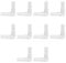 SimpleLife 10 pieces 2 Way Clear Connector Elbow Tube Air Valves Fitting Aquarium Fish Tank