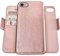 Dreem Fibonacci 2in1 Handyhülle Flipcase für iPhone 6/6s | Magnetisches iPhone Case | TPU Etui Lederhülle Schutzhülle, RFID Schutz, Veganes Kunstleder, Geschenkbox | Roségold