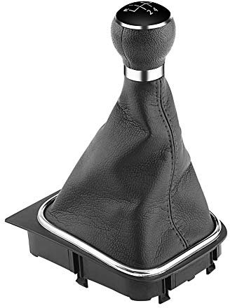 KIMISS Pomo de cambio de 5 velocidades, para MK5 MK6 2005-2014, funda protectora de gaitero, diseño ergonómico, kit de gaitero para palanca de cambios