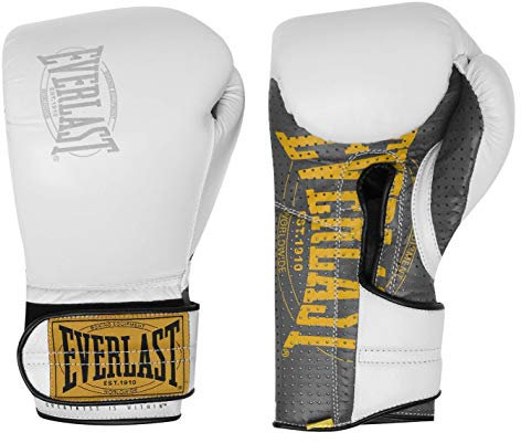 Everlast Unisex- Erwachsene Boxhandschuhe 1910 Sparring Glove Trainingshandschuhe, Weiß, 16oz