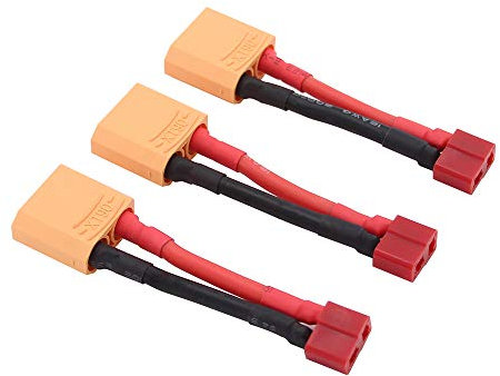 OliYin 3 stücke XT90 Stecker auf Deans T Stecker Buchse Konverter Adapter mit 12awg 1,96 inch