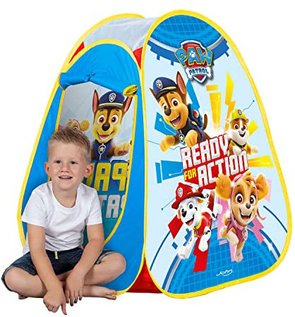 John 71044AMAZON Paw Patrol ELSA, Anna, Olaf OHN 71044 Pop Up Spielzelt Kinderzelt, Wurfzelt, Spielhaus mit gedrucktem Motiv für Kinder, Mehrfarbig