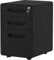YITAHOME 3-Drawer Rolling File Cabinet, Metal Mobile File Cabinet with Lock, Filing Cabinet Under Desk fits Legal/Letter/A4 Size for Home/Office, Fully Assembled, Black
