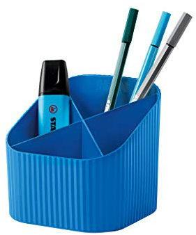 HAN Schreibtischköcher Re-X-LOOP – say yes to 100% recycled, modernes, junges Design für alle Schreibtischutensilien, blau, 17238-914