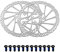 Jane Eyre 160mm 180mm 203mm Fahrrad Bremsscheibe 2 Stück Scheibenbremse Fahrrad rotor mit 12 Schrauben passend für die meisten Fahrräder, Rennräder, Mountainbikes BMX MTB(Silber 160mm)