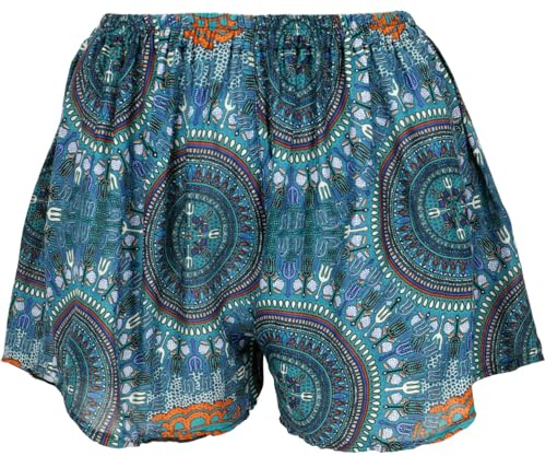 GURU SHOP Leichte Pantys, Print Shorts, Viskose, locker geschnitten | Sommerlicher Print, elastischer Bund, vielseitig kombinierbar, ideal für warme Tage.