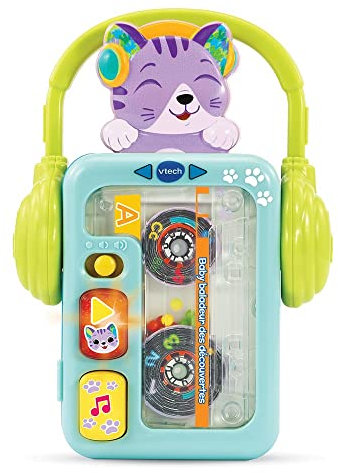 VTech – Baby Baladeur des Découvertes, Baladeur Bébé, pour Écouter De La Musique – 9/36 Mois – Version FR