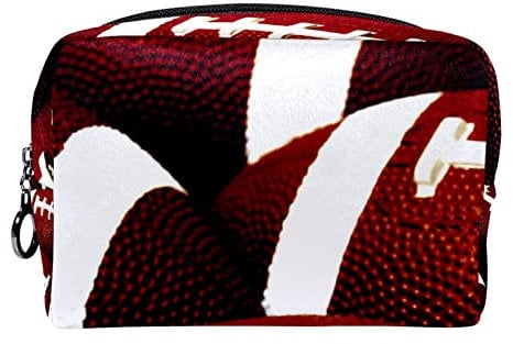 Kulturbeutel, Reise Make up Kosmetiktasche für Damen und Herren,Sport American Football