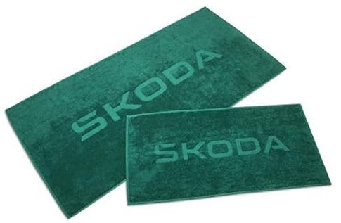 Skoda 6U0084500549 Badetuch Handtuch Strandtuch Baumwolle, Emerald-grün
