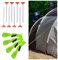 ADEPTNA Large Pack of 8 Heavy Duty Storm Proof Galvanized Steel Rust Proof Tent Pegs With 4 Pack Tent Guy Ropes Reflective with Tension Adjuster