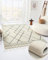 MY-RUG Teppich Wohnzimmer Ella rechteckig weiß 200 x 290 cm - Weicher großer Boho Style Schlafzimmerteppich in Langflor