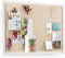 Emfogoo Tableau Liege Mural 60 x 45cm, Tableau d'affichage Liège avec 20 épingles, Tableau en Liège Panneau avec Cadre en Bois, Tableau D'affichage pour Bureau, Salle de Classe ou Maison Cadre