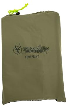 Gazelle Tents™ T3 Tandem Tent Footprint, 300D, Waterproof Ground Tarp, 4 Tack Down Stakes, GA113