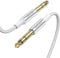 MOSWAG 6.35mm (1/4) TRS to 6.35mm (1/4) TRS Stereo Audio Cable 15 Ft Male to Male with Nylon Braided for Electric Guitar, Bass, Amplifier, Mixer, Keyboard, Speaker(White
