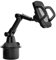 Bittwee Car Cup Holder Phone Mount, Automotive 360° Rotatable Adjustable Gooseneck Height Cell Phone Cradle Mount with Extendable Cup Base Holder, Universal for All Vehicles and Smartphones (Gray)