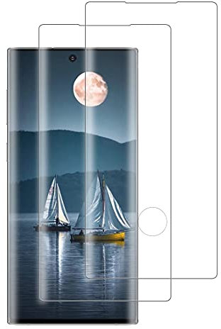 XSWO 2 Pièces Verre Trempé Galaxy Note 10 Plus, Vitre Protection Note 10 Plus [3D Couverture Complète] [Anti Rayures] [Anti Fingerprint] Film Protection d'écran Galaxy Note 10 Plus
