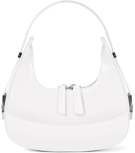 YingStar Bolso de Mano Pequeño Piel para Mujer - Bandolera Media Luna Dumpling para Fiesta, Boda, Ceremonia en Cuero - Cartera Verano