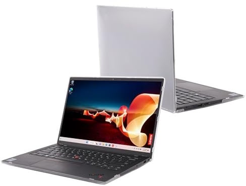 mCover Case Compatible with Lenovo 14 ThinkPad X1 Carbon Gen 9 / Gen 10 / Gen 11 Windows Notebook PC (with 180-degree Hinge, NOT Fitting Other Lenovo Models) - Clear