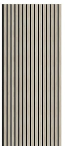 Tuda Grass Direct Acoustic Wall Slatted 3D Wood Veneer Panels Series 1-240cm x 60cm - White