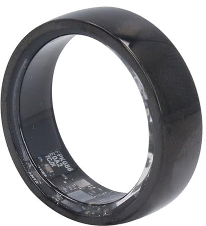Smart-Ring und Fitness-Ring für Damen und Herren, wasserdichte Aktivität mit Herzfrequenz, Schrittzähler, Schlaf-Tracking, Tracker und Schritt-Kalorienzähler, Kompatibel mit
