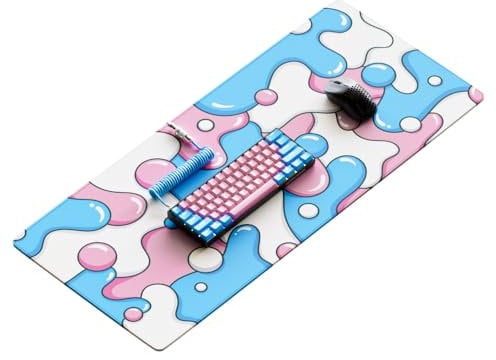 Kraken Gaming Mouse Pad Large Cotton Candy XXL Mouse Pad for Gaming - Desk Mat for Keyboard - Thick Artisan Mousepad for Desk (Cotton Candy Drip)