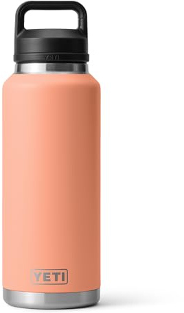 YETI Rambler 46 oz Bottle, Leakproof, Vacuum Insulated, Stainless Steel with Chug Cap, Low Country Peach