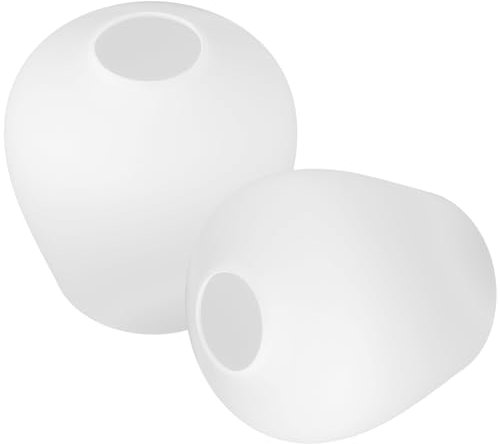 Veemoon 2piezas Pantalla De Lámpara De Vidrio Ovalada Pantalla Colgante De Luz Decorativa Para Salón Oficina Y Dormitorio Accesorios De Reemplazo