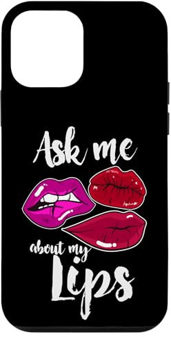 iPhone 12 mini Ask Me About My Lips Gloss Lipstick Kiss Cosmetics Girl Case