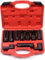10tlg Lambdasonden Schlüssel Set 22mm 27mm 29mm Stecknuss Nuss 1/2 3/8 Lambdasonde Werkzeug Steckschlüssel Nüsse für Demontage Lambdasonde Auto