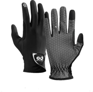 Nuibechenly Reithandschuhe Herren Damen Unisex,Atmungsaktiv rutschfest Alle Jahreszeiten Reitsport Handschuhe (schwarz, M)