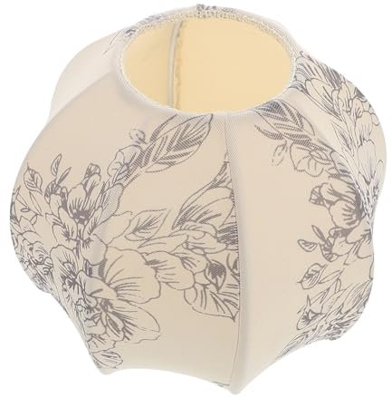 ABOOFAN Mushroom Lampenschirm aus Stoff Vintage Stil Lampenschirm für Tischlampen Bodenlampen und Kronleuchter Einfache Installation Vielseitige Verwendung für Schlafzimmer und Wohnzimmer