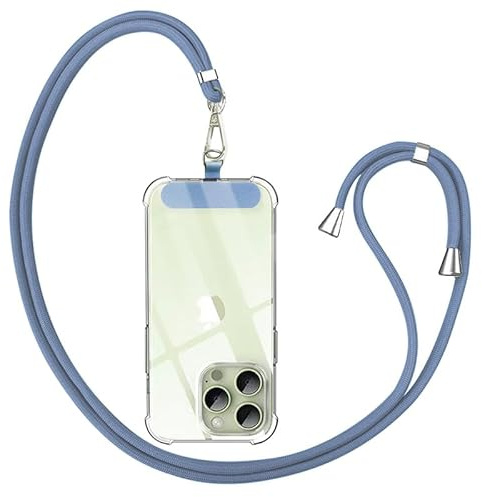 Anfire Handykette Universal für alle Smartphones,handyband zum umhängen mit Pad,Handyband Kordel Kette für Outdoor, Reise, Unterweg Handy-Halterung,Einstellbar und Abnehmbar.
