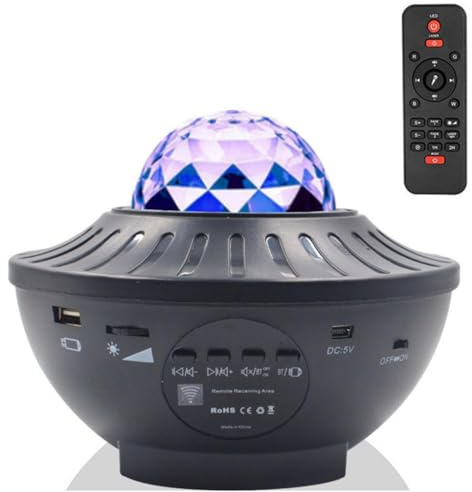 Lampada LED Star Water Ripple Bowl Tavolo Telecomando Proiezione Musica Camera Da Letto Luce Ambiente