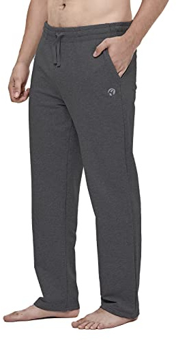 HMIYA Herren Jogginghose Baumwolle Sporthose Weites Bein Hosen mit Taschen | Sweathose Lange,Atmungsaktiv Yogahose,Klassische Trainingshose