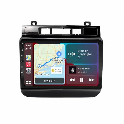 2 DIN Pantalla Radio para Volkswagen Touareg 2011-2017 9 Inches Android 15 Pantalla Coche FM Am Bluetooth USB para, 4 Core 2G+32G