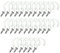 brackit 25 x PVC-Coated 25mm (1in) Cup Hooks – Wall Ceiling Plastic-Covered Metal Screw-in Hooks for Kitchen Office Bedrooms Utility Room Garage