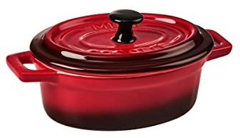 BUTLERS Mini-Auflaufform oval aus Keramik | kleine Auflaufform mit Deckel | backofenfest | auch als Soufflé Förmchen und Tapas-Schalenset geeignet