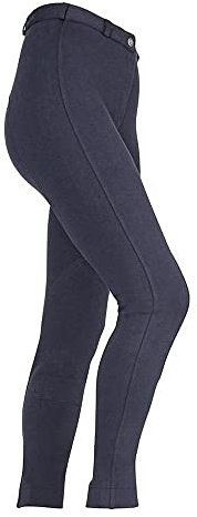 Shires Wessex - Pantaloni da equitazione in blu navy, per cameriere/bambini 11/12 anni, blu navy