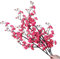 cn-Knight Lot de 3 tiges de fleurs artificielles soyeuses de 94 cm, type prunier chinois, abricotier japonais - Pour décoration d’intérieur, centre de table, réception, hôtel, restaurant (Rouge rosé)