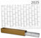 A1 Plakatkalender 2025 Parva Blau Posterkalender 84 x 59 cm großer Wandkalender 24 mit Ferienübersicht Sonn- und Feiertage in Blau gerollt geliefert!