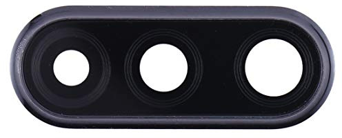 Kompatibel mit Huawei P30 Lite MAR-LX1M LX2J nur Versionen 24 MPX Ersatzglas Rückseite Glasscheibe Objektivschale + Rahmen (schwarz) Ring Rear Kamera Back Kamera