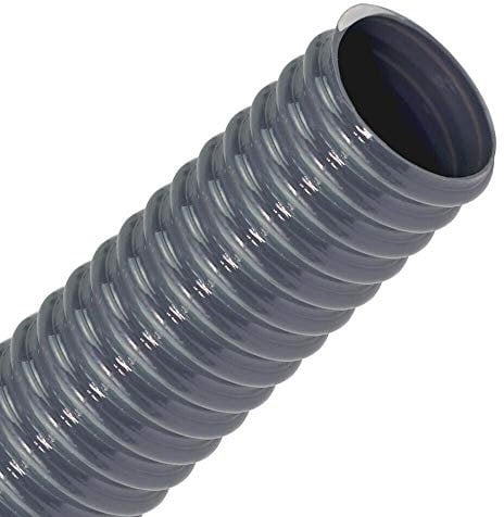 FLEXTUBE PVC-L 80mm, Länge Meterware - leichter, flexibler Saugschlauch, Spiralschlauch aus PVC, Schlauch für Wasser, Luft, Pulver, Sägemehl, Späne