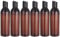 minkissy Empty Refillable Squeeze Travel Bottle - 6pcs 250ml/8.45oz Portable Travel Bottles Plastic Squeeze Bottle with Disc Cap for Shampoo Lotion (Brown Bottle)