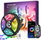 LED Strip 30m,Bluetooth RGB LED Streifen Farbwechsel LED Lichterkette 30M mit App Steuerung und Fernbedienung,Musik Sync,LED Band für Schlafzimmer Zuhause Schrankdek