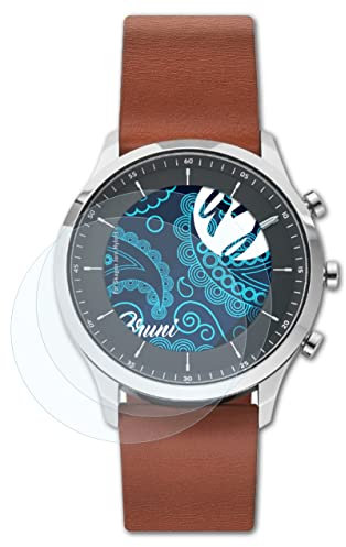 Bruni Screen Protector compatible with Skagen Jorn Hybrid HR 42 mm Protector Film, crystal clear Protective Film (2X)