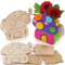 Baker Ross FC708 Macetas de Madera de Casa de Hadas - Set de 3, Actividades Manuales para Niños