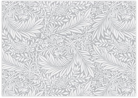 younikat 100 Tischunterlagen mit Flora Motiv in grau weiß DIN A3 - dv1083 | Papier-Tischunterlagen mit Flora-Motiv, Einweg-Tischsets zum Schutz vor Schmutz bei Feiern und Gastronomie