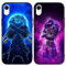 [2 Pack] Hülle für Apple iPhone XR 6,1 Zoll, Silikon Weich TPU Case Handyhülle für Hülle Motiv Schutzhülle für iPhone XR, 02