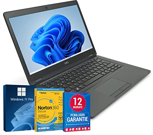 Dell Latitude 5490 14 Zoll Full HD Laptop Intel Core i5-8250U@ bis zu 3,4 GHz 8 GB 512 GB SSD mit Windows 11 Pro & GRATIS Antiviren-Software HDMI inkl. 12 Monate Garantie (Generalüberholt)